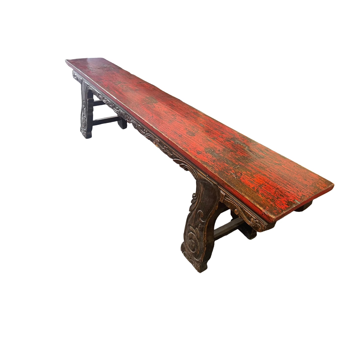 YUNNAN CHINESE ANTIQUE BENCH IN ELM WOOD 200CM