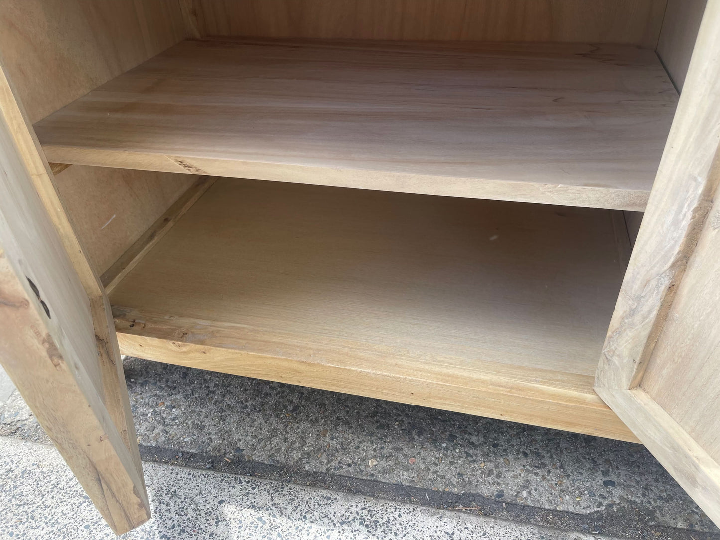 BORDEAUX SOLID ELM WOOD TV UNIT 200CM