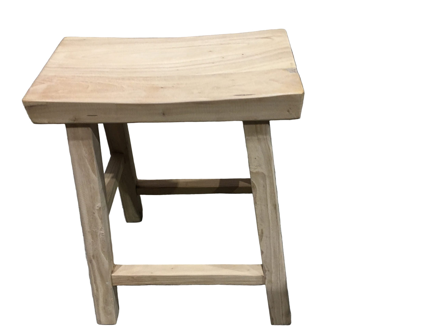 CHAGA RECYCLED ELM BAR STOOL IN NATURAL
