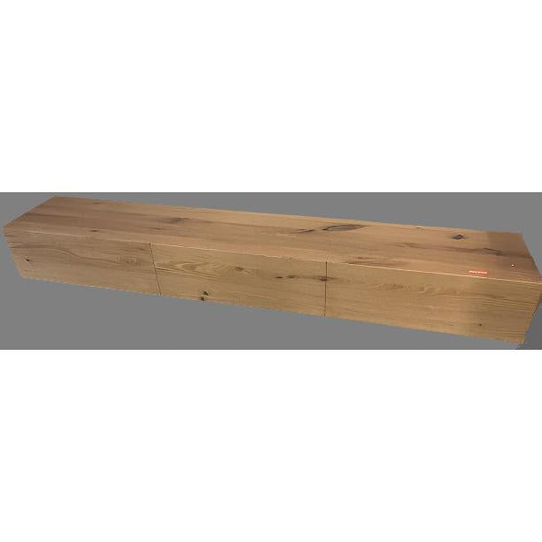 CLAUDE FEATURED TASSIE OAK TV/ENTERTAINMENT UNIT 2 DRAWERS & CENTER DROP DOWN - FLOOR STOCK CLEARANCE - MyChocolateWood