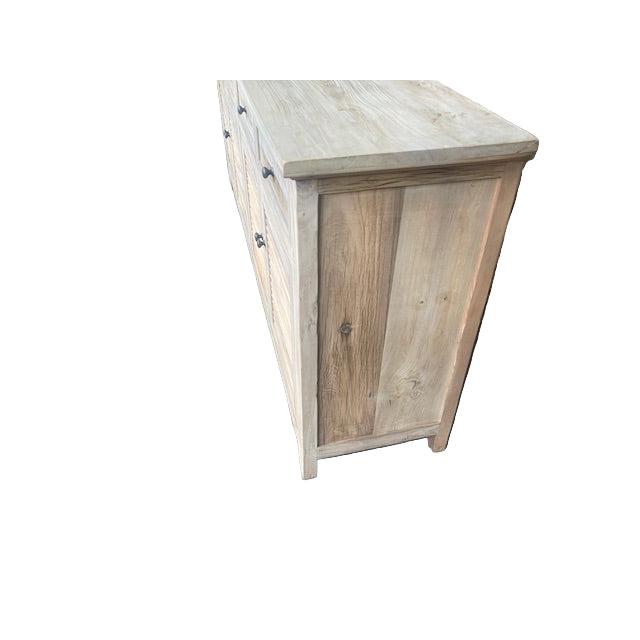 VILLA LOUVRE STYLE BUFFET SIDEBOARD 4 DOORS & 2 DRAWERS IN RECYCLED ELM 200CM