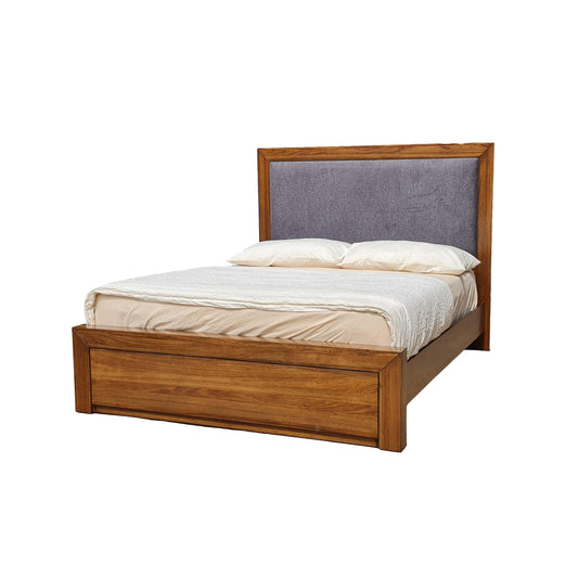 CARTAGENA KING BED IN PEBBLE WITH 2 PULLOUT DRAWERS
