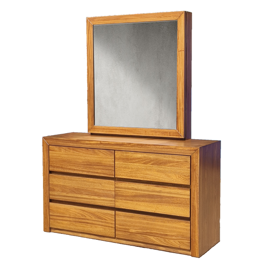 CARTAGENA 6 DRAWERS DRESSING TABLE AND MIRROR
