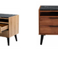 THELO 2-DRAWER BEDSIDE TABLE MANGO OAK