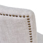 MORANG DOVE GREY LINEN CHAIR WITH MARON LEGS
