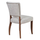 MORANG DOVE GREY LINEN CHAIR WITH MARON LEGS