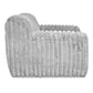 LOFT ARMCHAIR IN TAUPE CORDUROY FABRIC - MyChocolateWood