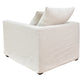 CHATEAU SLIPCOVER HAMPTONS STYLE ARMCHAIR IN SALT & PEPPER
