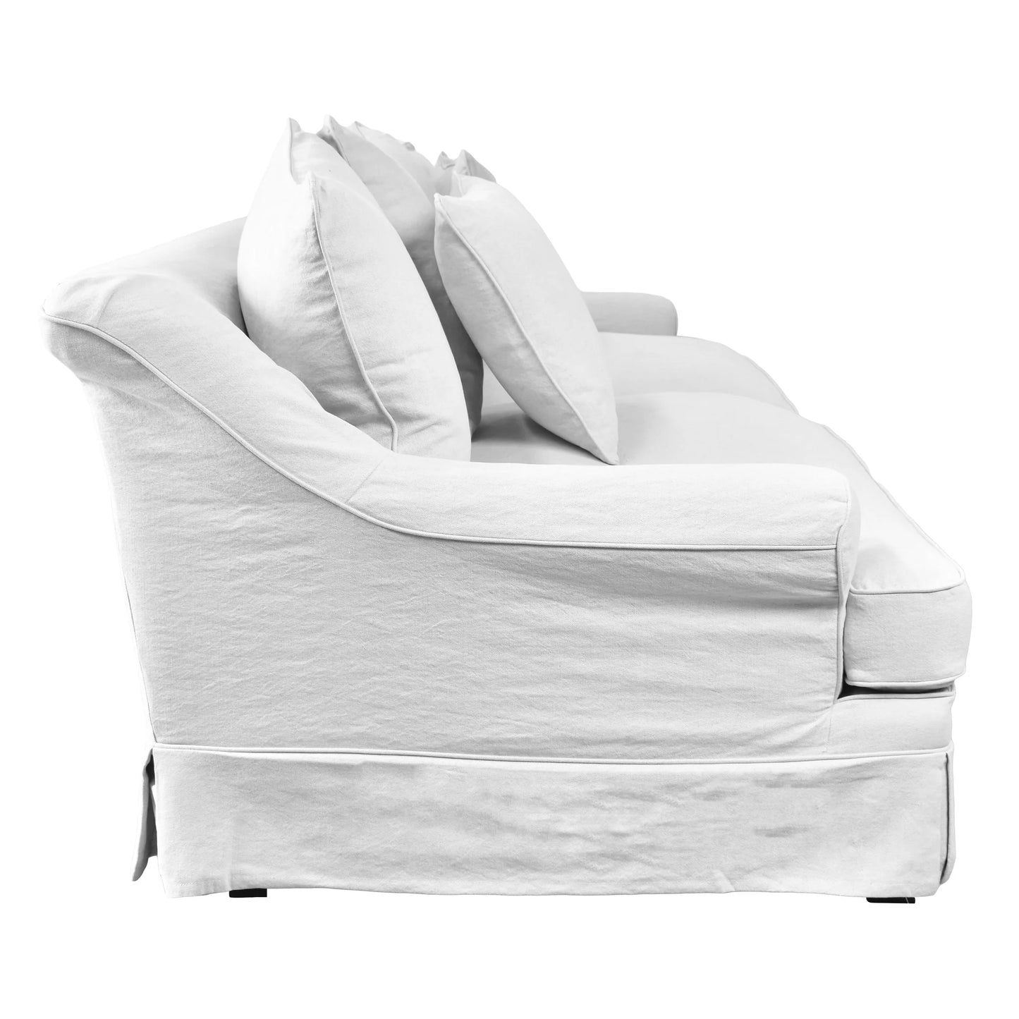 CASPIAN 3.5-SEATER SLIPCOVER HAMPTONS STYLE SOFA IN CLOUD