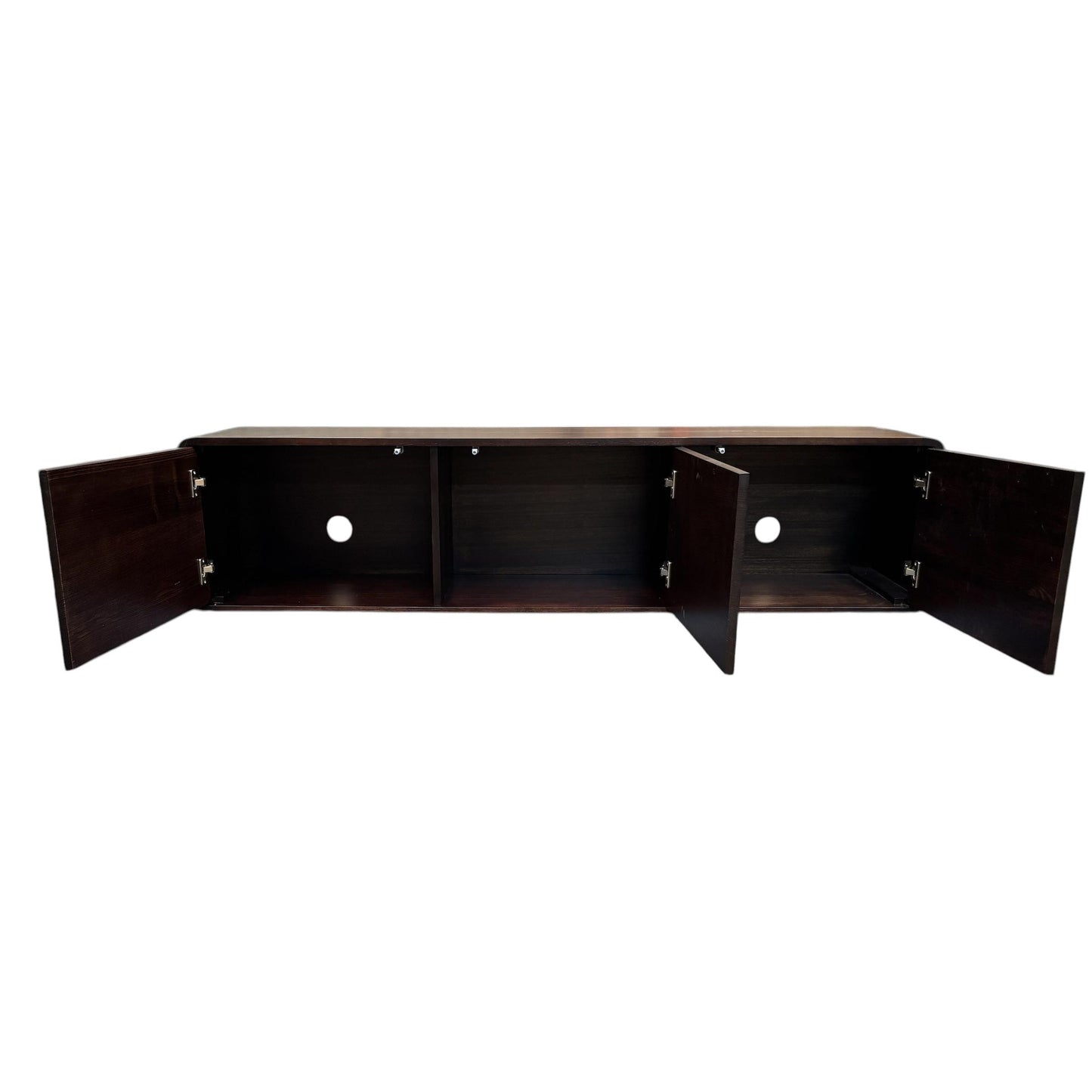 WILLIAM CURVED EDGE TASSIE OAK TV/ENTERTAINMENT UNIT WITH 3 DOORS
