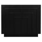 APOLLO SOLID WHITE CEDAR 2 DOOR BUFFET/SIDEBOARD- BLACK 95CM - MyChocolateWood
