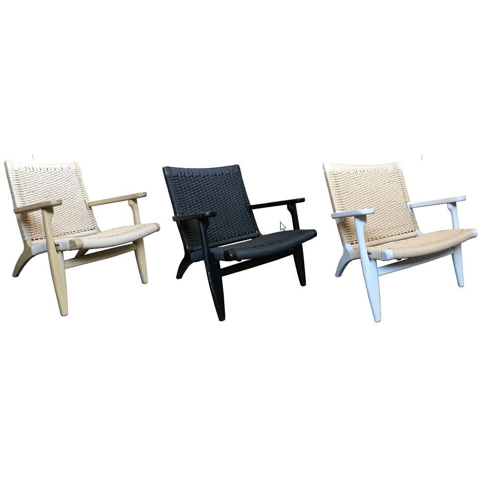 COLONIAL PLANTATION CHAIR/ARMCHAIR/LOUNGE CHAIR IN WHITE JUTE WEAVING - MyChocolateWood