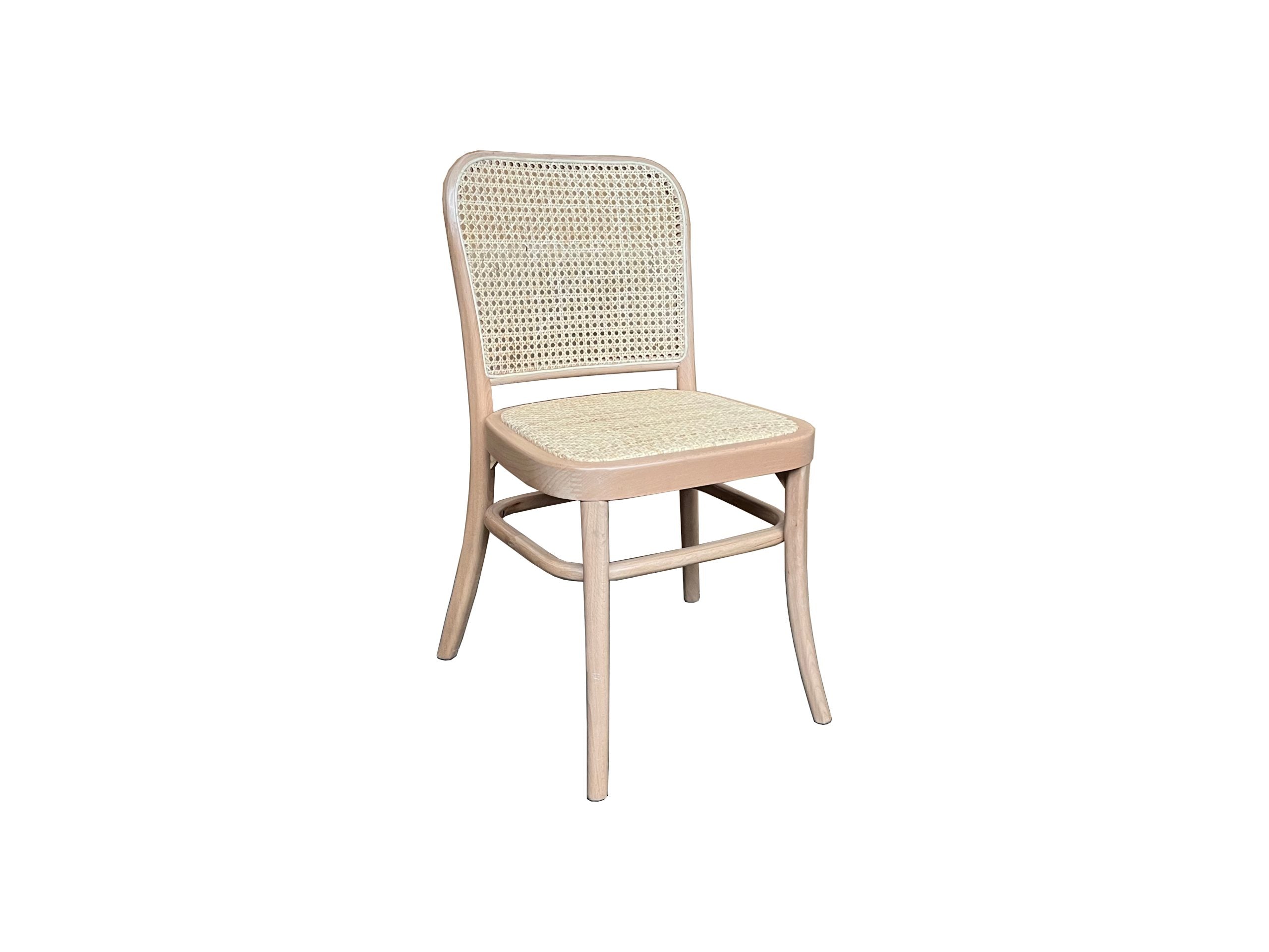 PHOENIX SOLID BEECHWOOD DINING CHAIR IN RAW/NATURAL FINISH