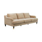 ORVIL-3-SEATER SOFA TAUPE VELVET