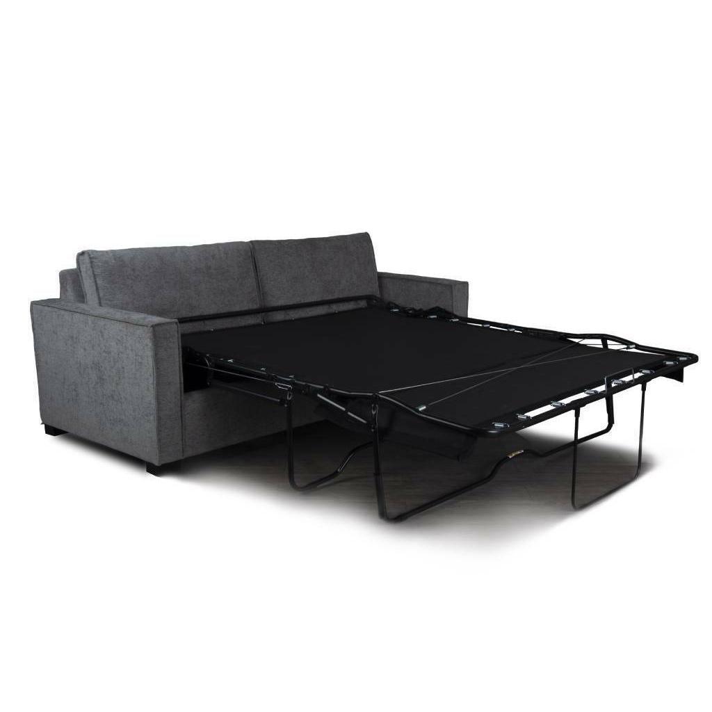 PHILIPA QUEEN SOFA BED/LOUNGE SOFA COUCH SETTEE MEMORY FOAM MATTRESS STORM - MyChocolateWood