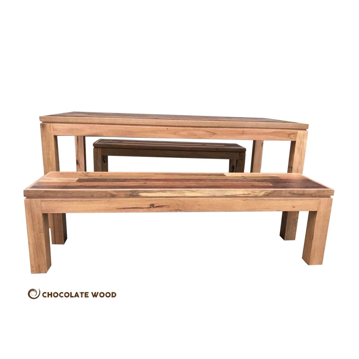 VERONA AUSTRALIAN CUSTOM-MADE 8-SEATER DINING TABLE IN RECYCLED HARDWOOD
