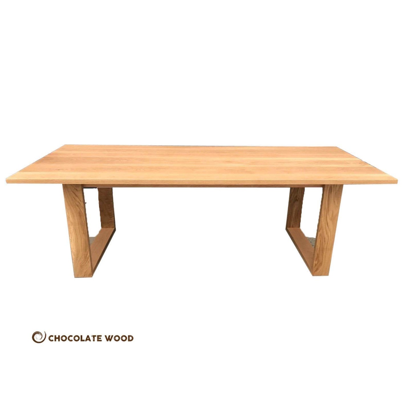 SANTORINI AUSTRALIAN CUSTOM-MADE 8-SEATER DINING TABLE IN SOLID AMERICAN OAK WITH DANISH OIL FINISH