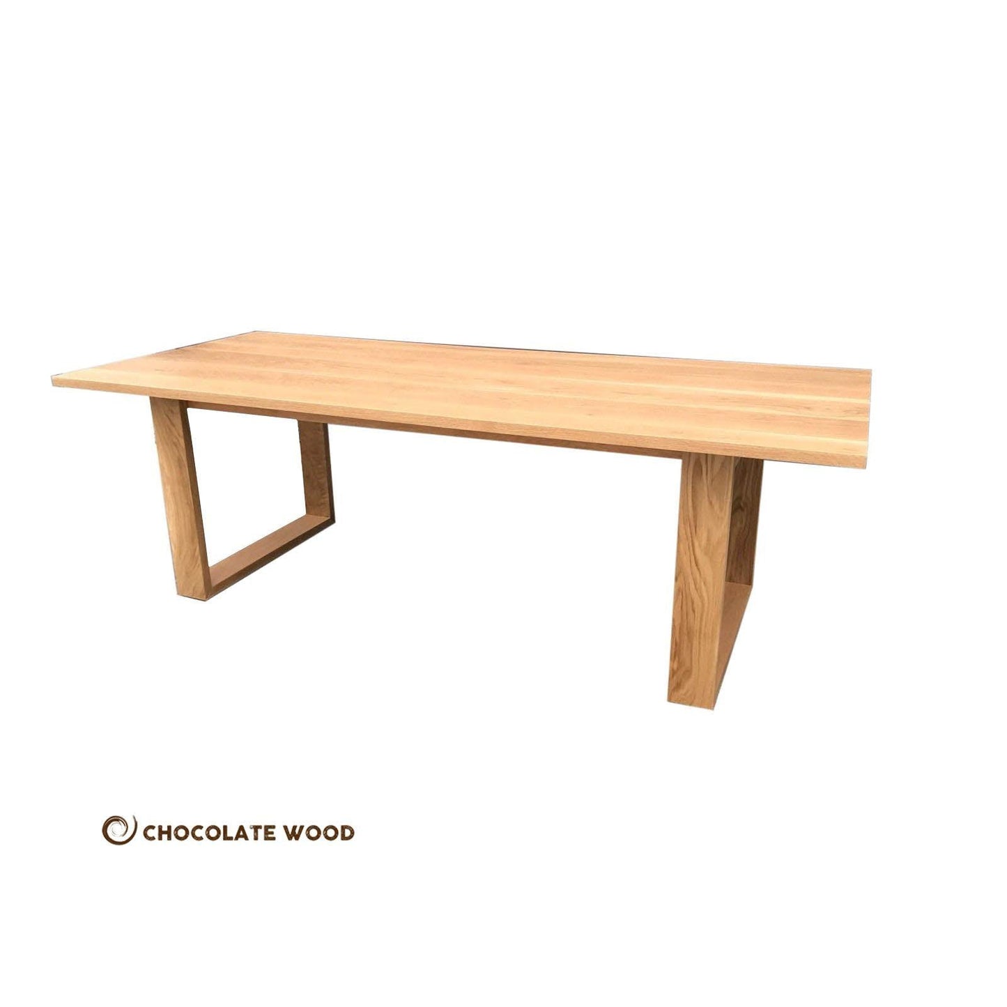 SANTORINI AUSTRALIAN CUSTOM-MADE 8-SEATER DINING TABLE IN SOLID AMERICAN OAK WITH DANISH OIL FINISH
