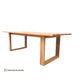 SANTORINI DINING TABLE IN SOLID AMERICAN OAK WITH DANISH OIL FINISH AUSTRALIAN CUSTOM MADE - MyChocolateWood