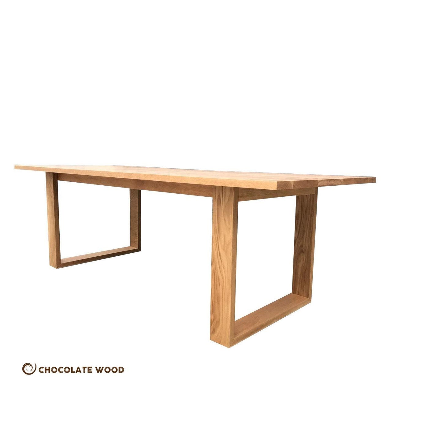 SANTORINI AUSTRALIAN CUSTOM-MADE 8-SEATER DINING TABLE IN SOLID AMERICAN OAK WITH DANISH OIL FINISH