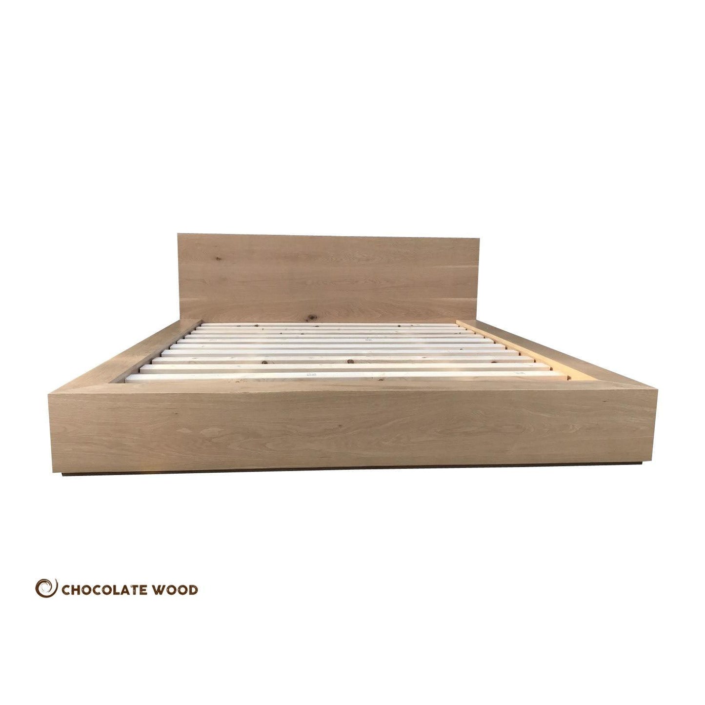 FANUCHI KING SIZE  BED  IN SOLID AMERICAN OAK - 4 DRAWERS - AUSTRALIAN CUSTOM MADE TO ORDER
