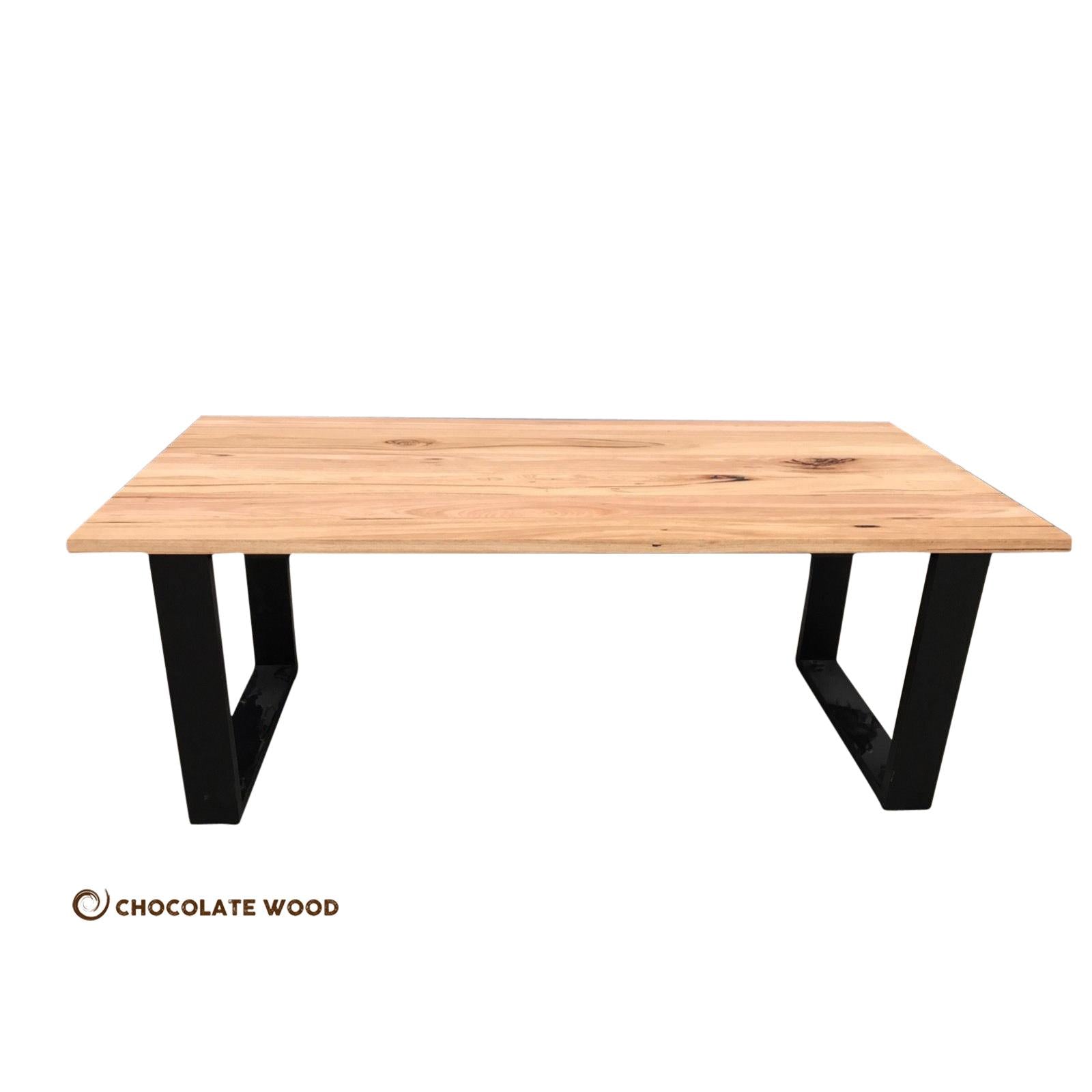 CLAUDIUS AUSTRALIAN SOLID WORMYCHESTNUT TIMBER DINING TABLE AUSTRALIAN CUSTOM MADE TO ORDER - MyChocolateWood
