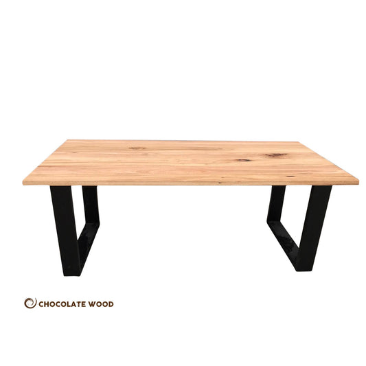 CLAUDIUS AUSTRALIAN SOLID WORMYCHESTNUT TIMBER DINING TABLE AUSTRALIAN CUSTOM MADE TO ORDER