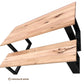 CLAUDIUS AUSTRALIAN SOLID WORMYCHESTNUT TIMBER DINING TABLE AUSTRALIAN CUSTOM MADE TO ORDER - MyChocolateWood