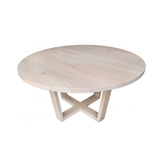 FELINI ROUND DINING TABLE IN SOLID TASSIE OAK 1200MM AUSTRALIAN CUSTOM MADE TO ORDER