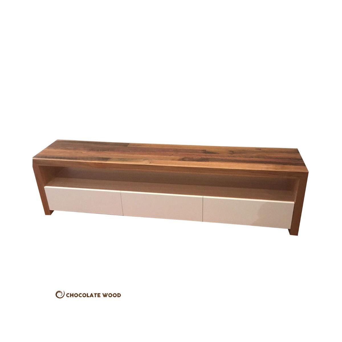 FLAMINGO CUSTOM MADE AUSTRALIN RECYCLED HARDWOOD 3 DRAWERS TV/ENTERTAINMNET UNIT