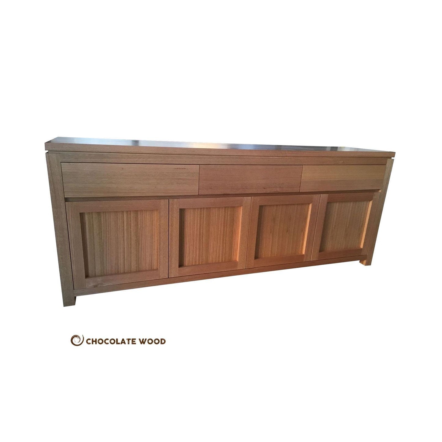 VERMONT 4 DOORS & 3 DRAWERS BUFFET / SIDEBOARD - TASSIE OAK HARDWOOD TIMBER - LOCALLY MADE TO ORDER