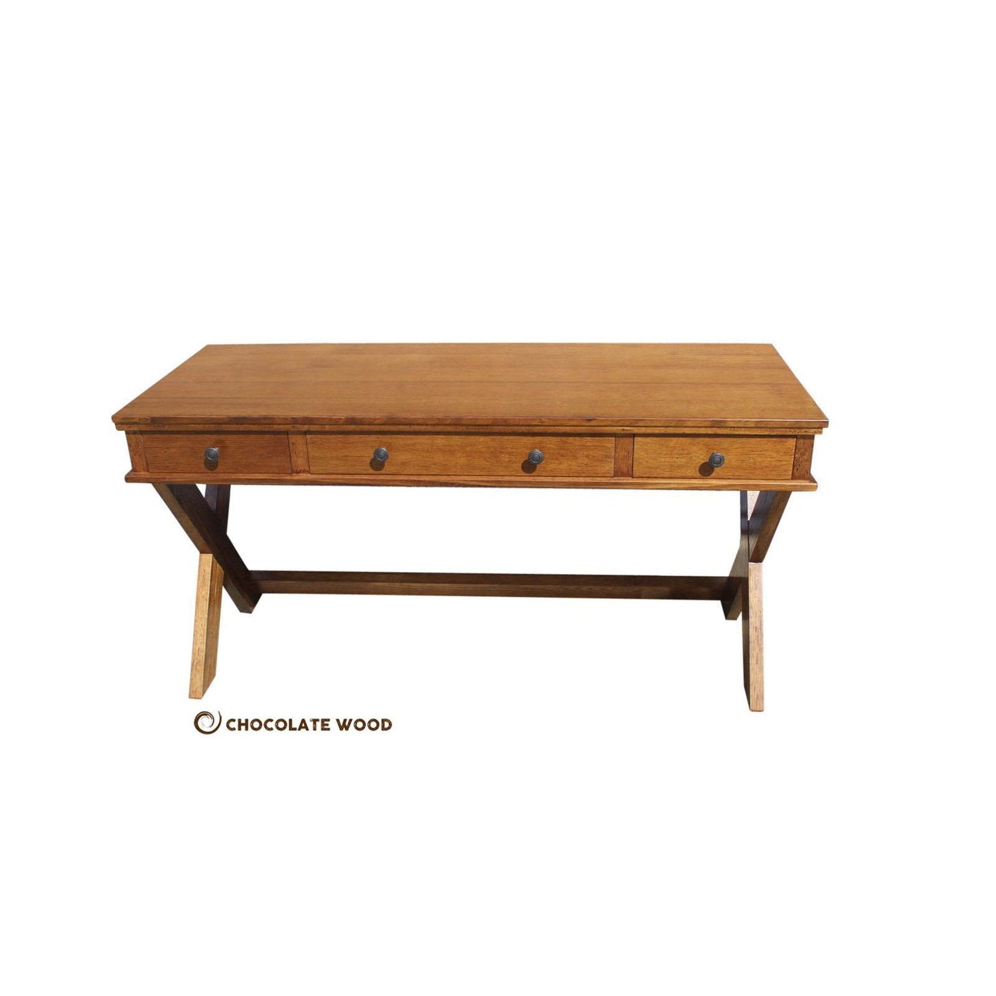 150CM AVALON CUSTOM MADE TASSIE OAK DESK IN LIGHT HONEY OAK