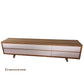 OSCAR AMERICAN OAK RETRO STYLE TV/ENTERTAINMENT UNIT DRAWERS & 1 TUCKIN DRAW - MyChocolateWood
