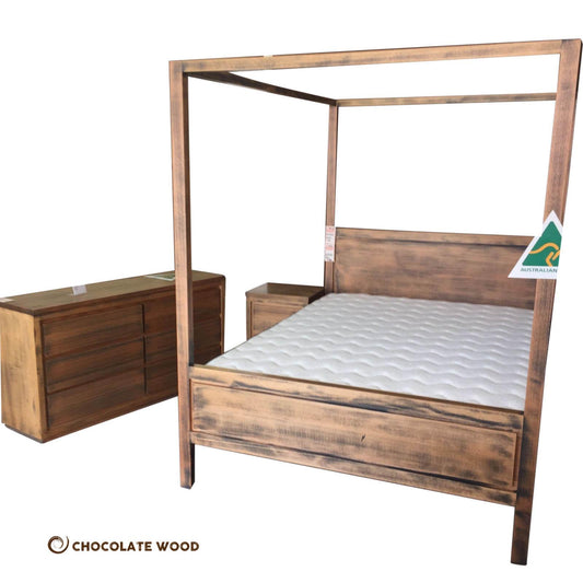LUCAS RUSTIC TASSIE OAK BEDROOM SUITE - AUSTRALIAN CUSTOM MADE TO ORDER