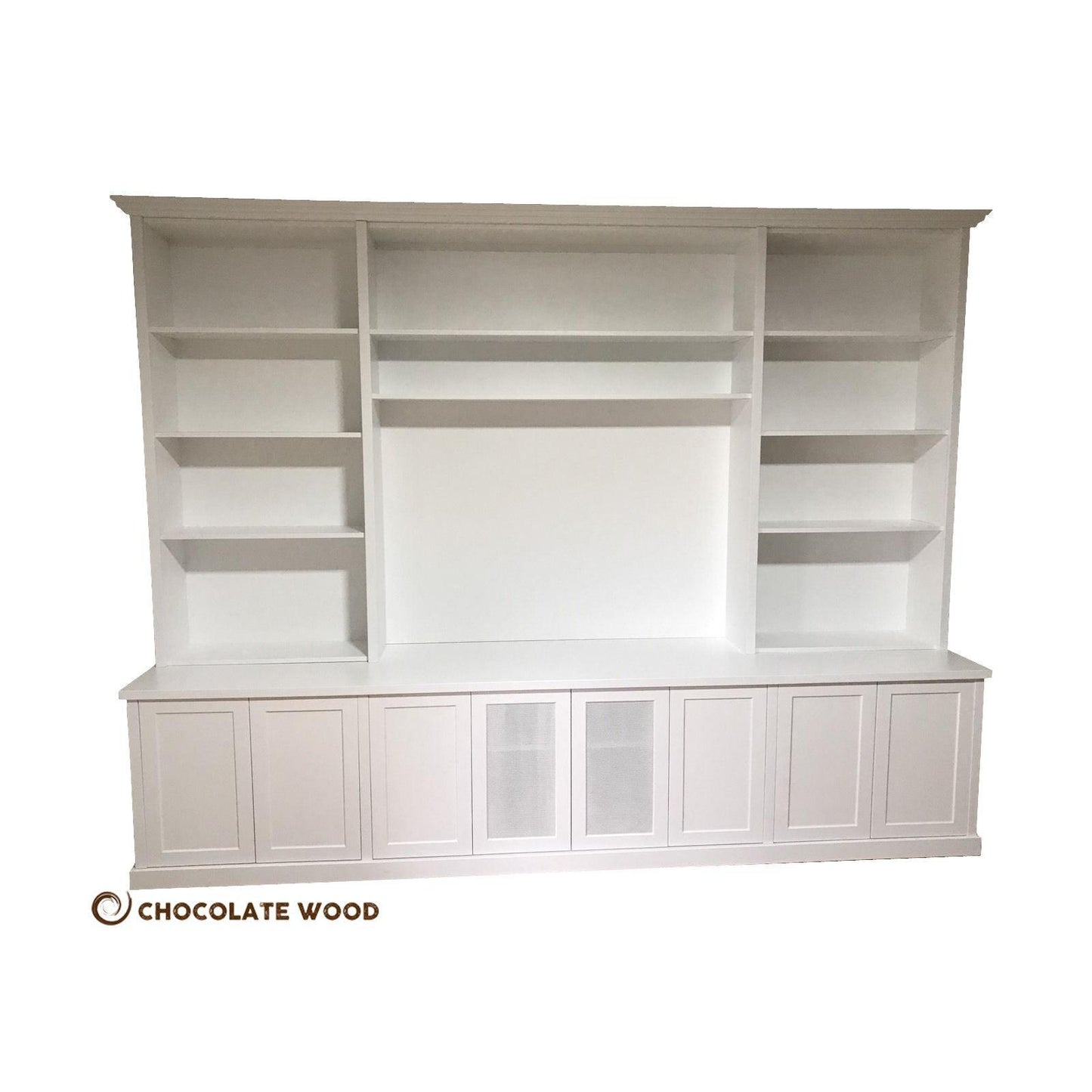 HARRINGTON 5 PIECE WALL UNIT TV ENTERTAINMENT CENTRE BOOKCASE/BOOKSHELF