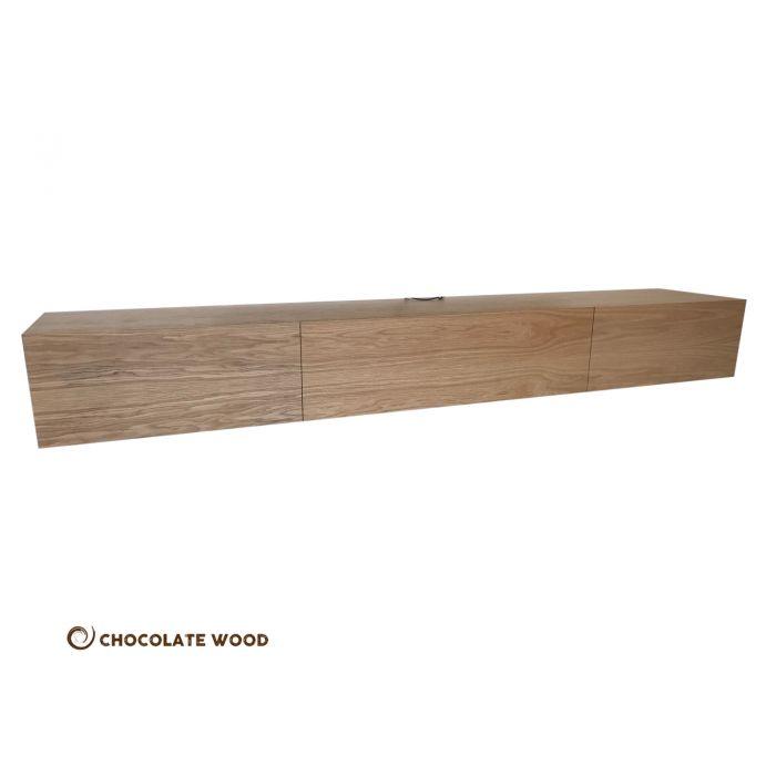 CLAUDE SOLID AMERICAN OAK TV/ENTERTAINMENT UNIT WITH 3 DROP DOWN DOORS