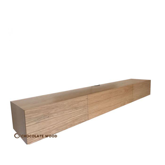 CLAUDE SOLID AMERICAN OAK TV/ENTERTAINMENT UNIT WITH 3 DROP DOWN DOORS