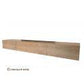 CLAUDE SOLID AMERICAN OAK TV/ENTERTAINMENT UNIT 2 DRAWERS & CENTER DROP DOWN - MyChocolateWood