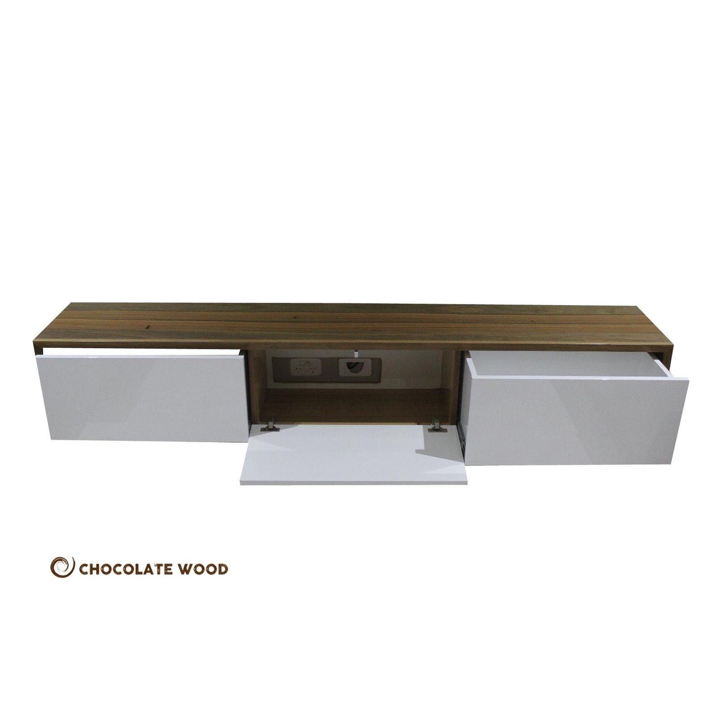 AGNES SOLID SPOTTED GUM TV/ENTERTAINMENT UNIT  -  CUSTOM MADE