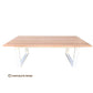 NELL 2-TONE FRENCH PROVINCIAL/HAMPTON STYLE DINING TABLE 240CM IN SOLID TASSIE OAK - MyChocolateWood