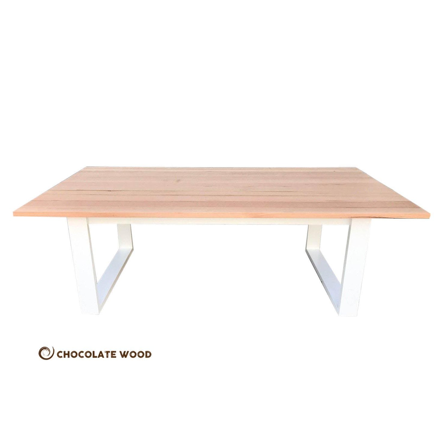 NELL 2 TONE FRENCH PROVINCIAL/HAMPTON STYLE DINING TABLE 2400MM IN SOLID TASSIE OAK