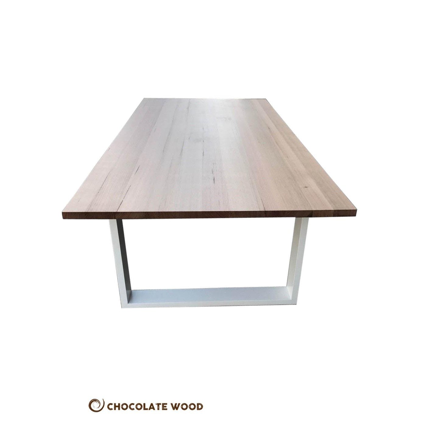 NELL 2 TONE FRENCH PROVINCIAL/HAMPTON STYLE DINING TABLE 2400MM IN SOLID TASSIE OAK