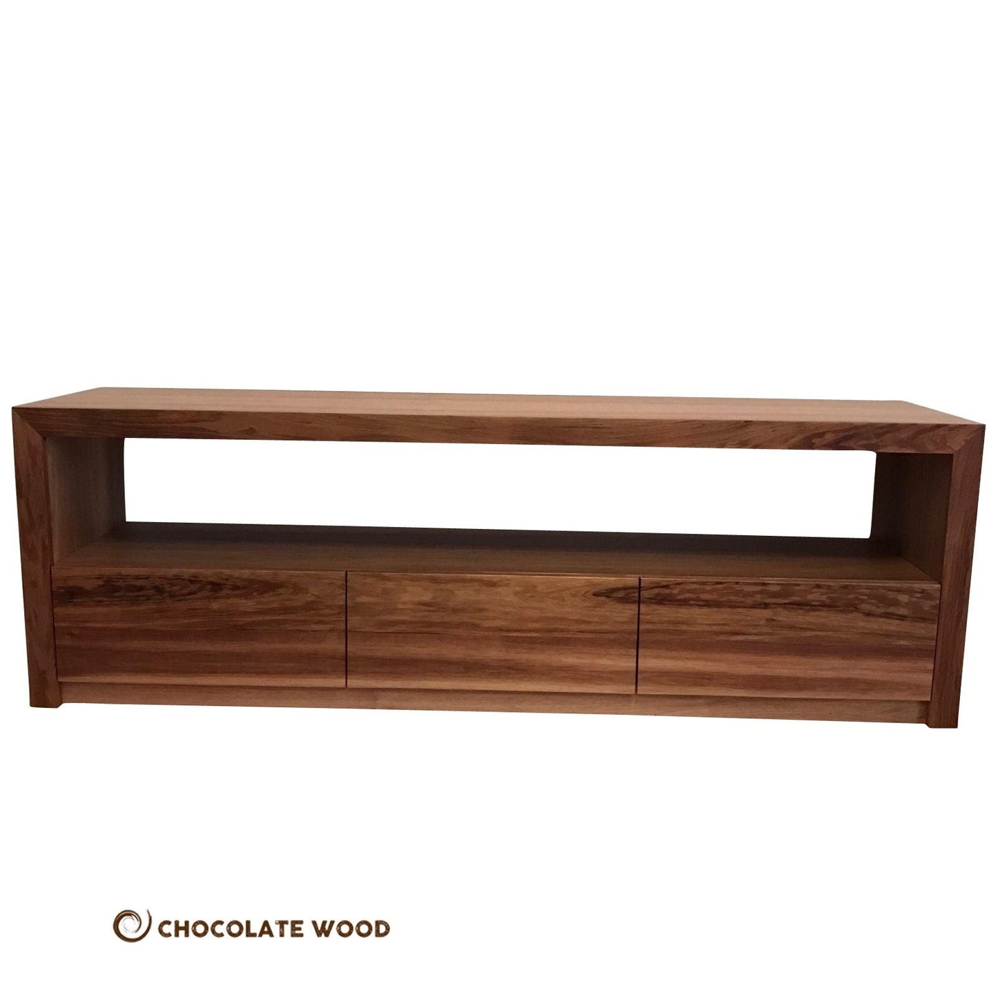 LOCALLY MADE MACARTHUR SOLID BLACKWOOD 3 DRAWERS TV/ENTERTAINMENT UNIT