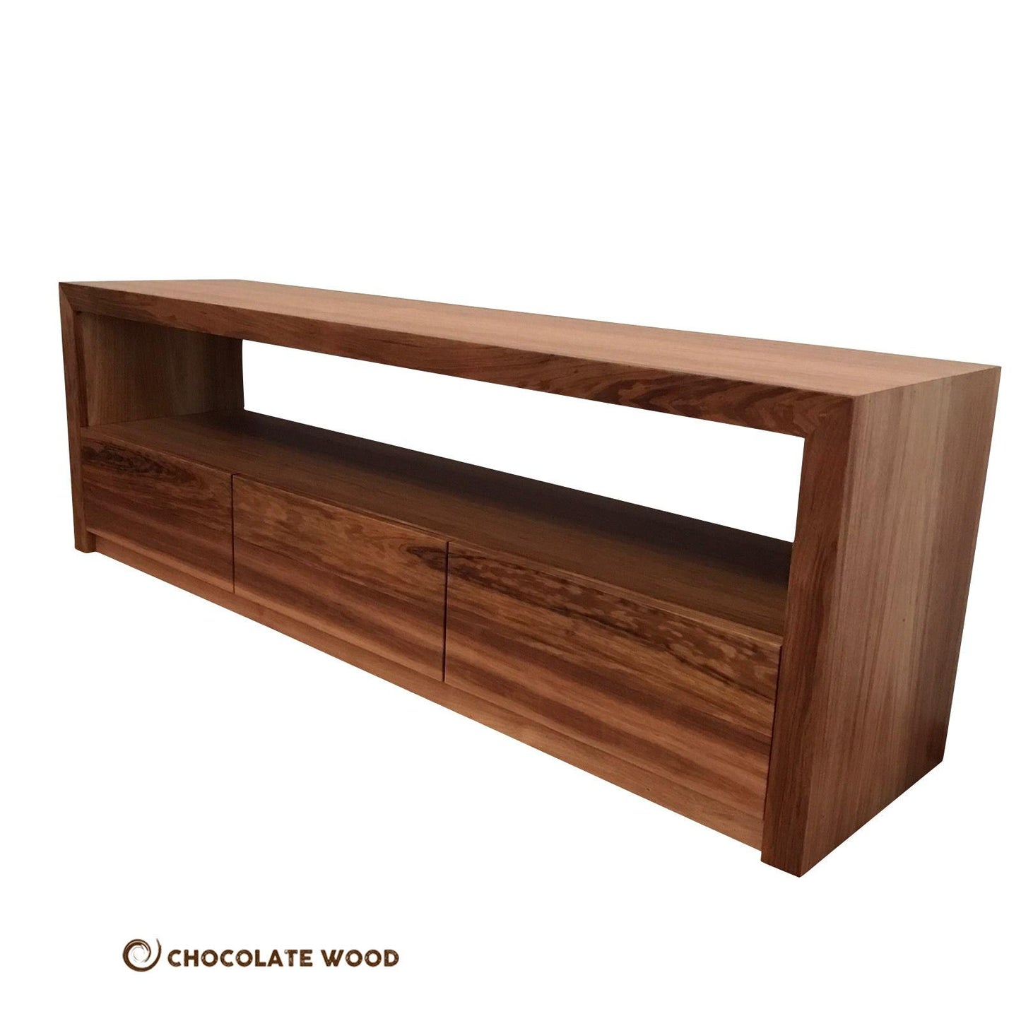 LOCALLY MADE MACARTHUR SOLID BLACKWOOD 3 DRAWERS TV/ENTERTAINMENT UNIT