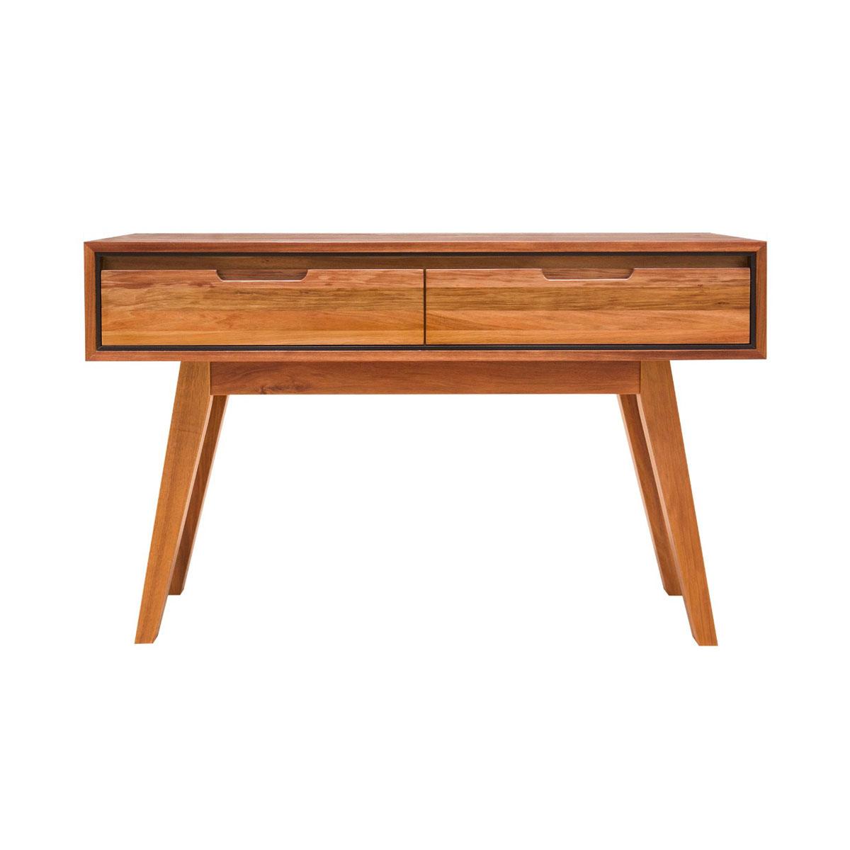 ALMA TASMANIAN BLACKWOOD 2 DRAWERS HALL TABLE 120CM