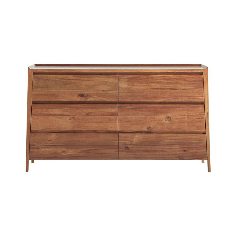 BENTLEIGH 6 DRAWER DRESSER IN BLACKWOOD TIMBER