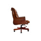 LEON AGED LEATHER OFFICE/DESK CHAIR ON CASTORS - MyChocolateWood