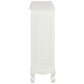 ALEXEI QUEEN ANN STYLE SOLID MAHOGANY LOW BOOKCASE IN WHITE - MyChocolateWood