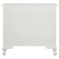ALEXEI QUEEN ANN STYLE SOLID MAHOGANY LOW BOOKCASE IN WHITE - MyChocolateWood