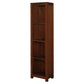 TANAKA SOLID MAHOGANY NARROW BOOKCASE IN MAHOGANY FINISH - MyChocolateWood